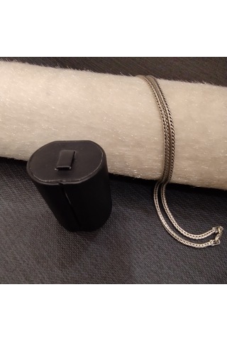 925 Ayar Gümüş Balık Sırtı Model Erkek Kolyesi-şık Tasarım-65cm/2mm Gümüş