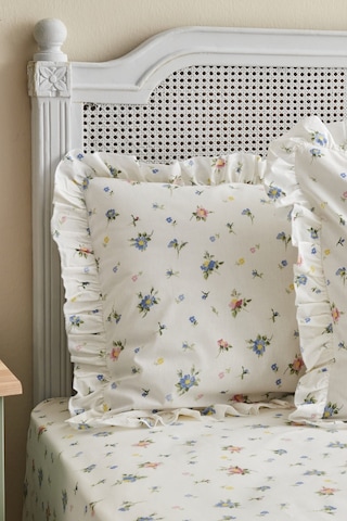 Karaca Home Mia %100 Pamuk Fırfırlı Çift Kişilik Çarşaf Takımı Mavi Pp 200.22.08.0057 Mavi