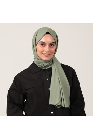 Penye Şal Tesettür Giyim, %100 Pamuk, Hafif, Rahat, Şık, Yüksek Kalite, Shawl, Scarf, Hijab, Shawl Yeşil
