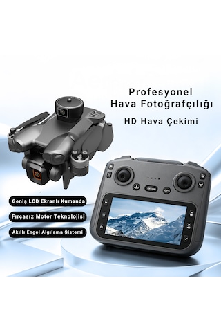 İdragon W12 Gps Drone, Dahili Lcd Ekranlı Kumanda, Hd Kamera, 360 Engel Algılama, Fırçasız Motor, Tek Tuşla Eve Dönüş