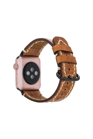 Bouletta Watch Uyumlu Deri Kordon 42-44-45Mm Diana V18 Taba