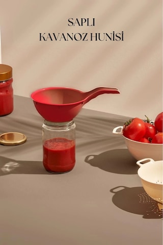 Saplı Kavanoz Hunisi Kırmızı-dny0033 Çok Renkli