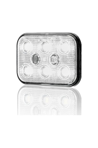 SANEL 10-30V ÇAKAR LAMBA 6 LEDLİ BEYAZ (60 X 40)