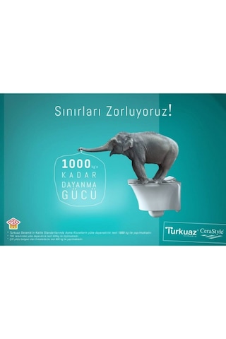 Turkuaz Seramik İbiza Yavaş Kapanır Klozet Kapağı