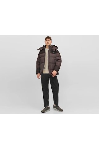Jack & Jones Jack Jones Jortwice Erkek Günlük Mont 12238881-Chocolate-Brown Kahverengi