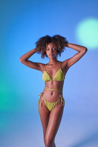 Holly Lolly Bağcıklı U Kesim Brezilya Model Slim Delphi Bikini Altı Yeşil
