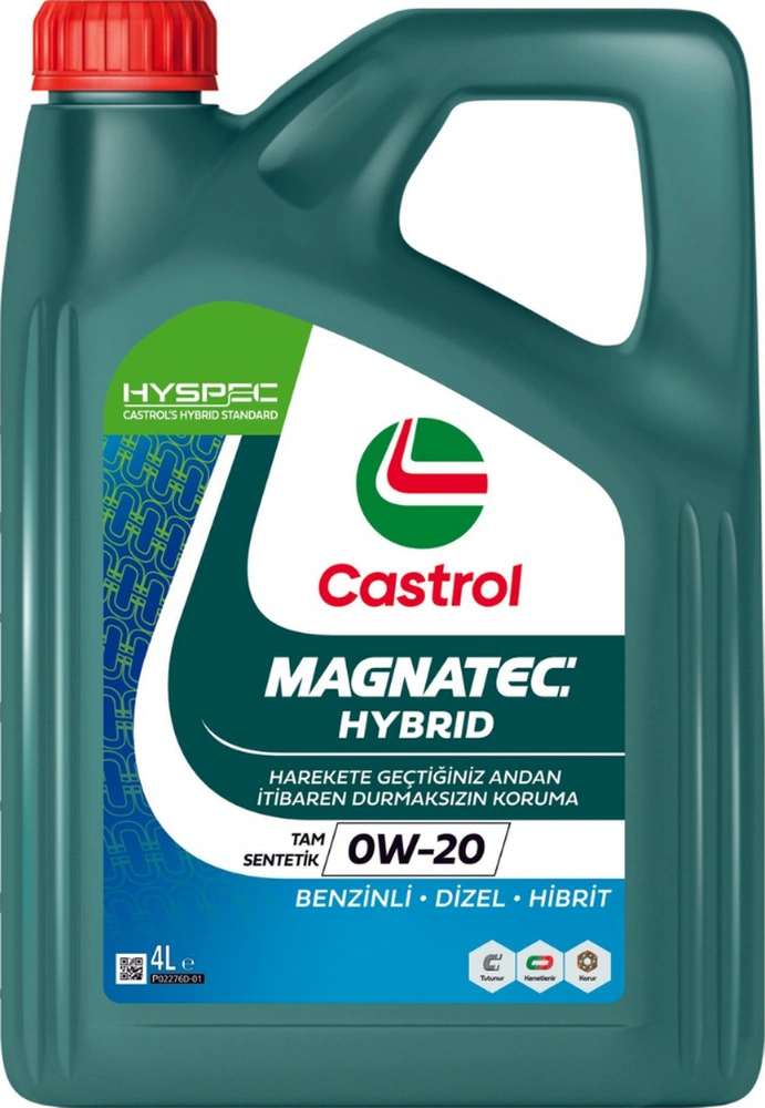 Castrol Magnatec Hybrid 0W-20 Tam Sentetik Motor Yağı 4 L Castrol Magnatec Hybrid 0W-20 Tam Sentetik Motor Yağı 4 L