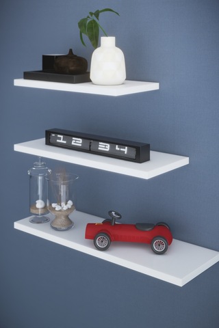 Dekorfim DF05102B 3'lü Dekoratif Raf Duvar Rafı