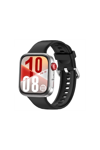 Huawei Watch Fit 4 Fit 4 Pro İle Uyumlu Metal Tokalı Silikon Kordon