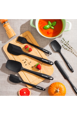 Perotti 15675 Kitchenmate Juan Black 6 Parça Silikon Spatula Seti