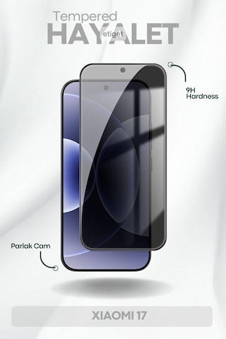Xiaomi 17 Hayalet Ekran Koruyucu - 9h Temperli Cam - Ultra Koruma