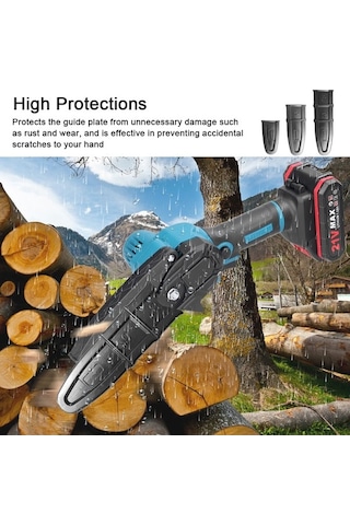 Novahub Dayanıklı Plastik Testere Kılıfı - Zincirli Testere Koruyucu Kılıf 4/6/8 Inç, Dijital Bantlı