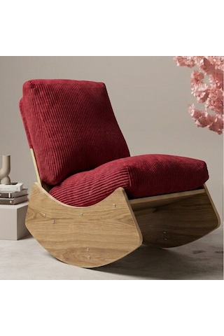 Comfort Sallanır Koltuk Tv Koltuğu Sallanan Berjer Sandalye Kırmızı