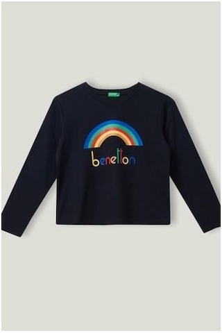 Over-Q Benetton Tshirt Kırık Beyaz