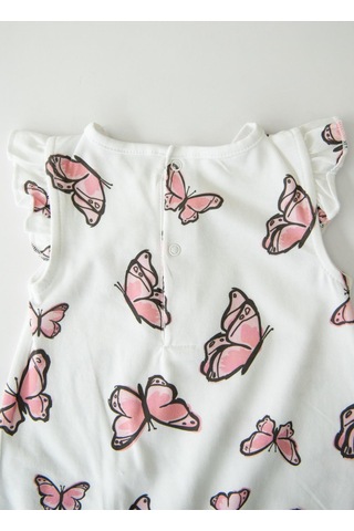 Kitikate Organik Butterfly 3'lü Set Beyaz Beyaz