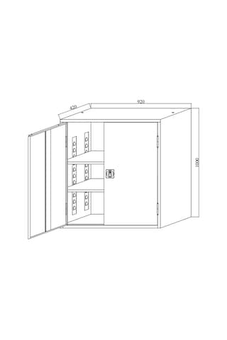 Çelik Dosya Dolabı Metal Dolap Ofis Dolapları Gri