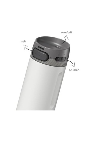 Çelik Termos, 500 Ml Kapasite İle Soğuk İçecekler İçin Uygun Açık Beyaz