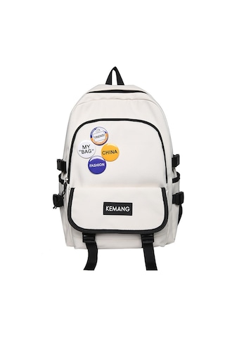 Geniş Kapasiteli Ergonomik Sırt Çantası Lise Ve Üniversite Öğrencileri İçin Şık Ve Dayanıklı Okul Çantası, Seyahat Ve Günlük Kullanım İçin Pratik Tasarım Beyaz