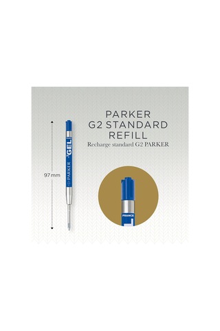 Parker 1950346 Jel Tükenmez Kalem Yedeği, Orta Kalınlıkta Uç, Mav Çok Renkli