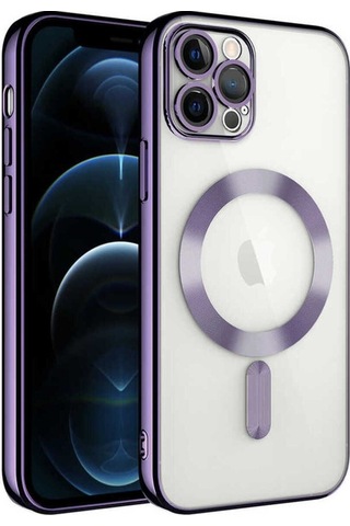 Apple Uyumlu iPhone 11 Pro Kılıf Kamera Korumalı M-safe Wireless Şarj Özellikli Zore Demre Kapak Derin Mor