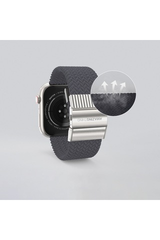 Watch 10 42mm Amazingthing Titan Weave 2.seri Sport Örgü Kordon Gri