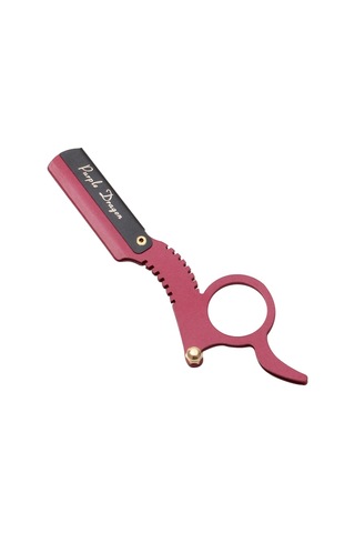 Sones Paslanmaz Çelik Vintage Tıraş Bıçağı Başparmak Tıraş Bıçağı Kırmızı