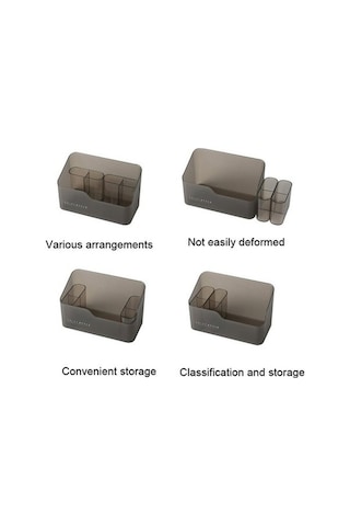 Tongxida Bosphorusboutique Siyah Sıralama Ruj Rafı Masaüstü Küçük Kozmetik Eu Dolap 2+1 Aynalı Depolama Sistemi Diğer