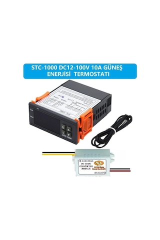 Stc-1000 Dc12-100v 10a Güneş Paneli Termostatı