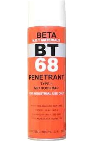Beta Bt-68 Çatlak Muayene Penetrant Spreyi Çatlak  Sprey