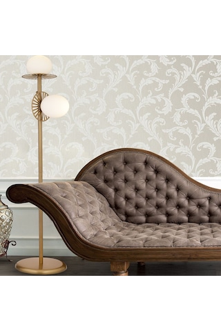 Rakes Eskitme Beyaz Camlı Modern Tasarım Metal Lambader