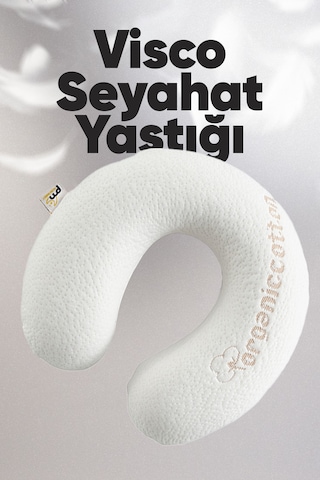 Ortopedik Boyunluk Visco Seyahat Boyun Yastığı Yolculuk Yastığı Ortopedik Seyahat Yastığı Boyunluk Beyaz