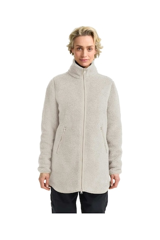 Jack Wolfskın Jack Wolfskin High Curl Coat Kadın Bej Outdoor Ceketi A0056 Kemik