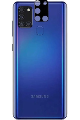 Galaxy A21S Zore 3D Kamera Camı Siyah