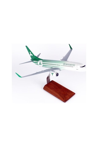 Thy002 1/100 Ölçek, Thy Giresun Spor Logolu B737-800 Yolcu Uçağı, Sergilemeye Hazır Ahşap Standlı Model-56256