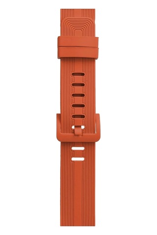 Newface Apple Uyumlu Watch 38mm Kr408 Çizgili Silikon Kordon Semeglbl - 2 - Turuncu