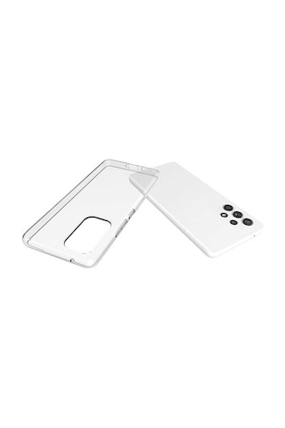 Zore Galaxy Uyumlu A73 Kılıf Süper Silikon Kapak - Renksiz Renksiz