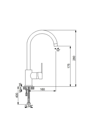 Newarc 971731 Domino Döner Lavabo Bataryası
