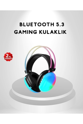 Mey Najmaddin Rgb Işıklı Kablosuz Kulaklık Bluetooth 5.3 800mah Ergonomik Ipx4 Dayanıklı Najmaddin