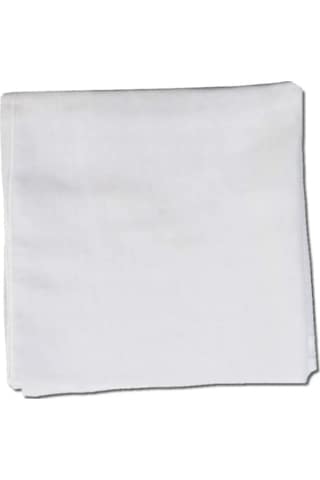 Algelsineve Metrelik Pamuklu İşlenmemiş Siyah Tülbent, 0,9x1m Beyaz