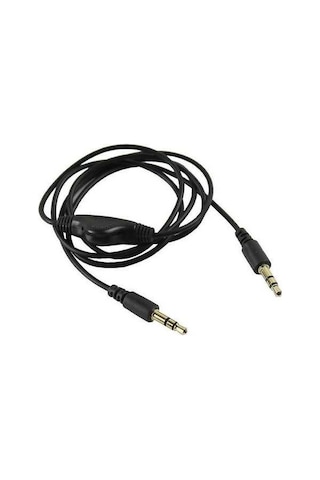 Besthome1 2 Adet 3.5mm Siyah Kulaklık Uzatma Kablosu - Ses Kontrol, Mp3 & İpod İçin