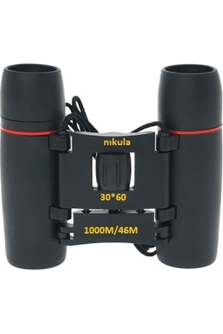30x60 Cepte Taşımalı Kauçuk Kaplamalı Mini Dürbün Siyah