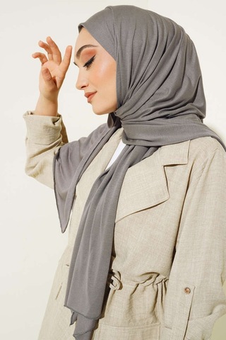 Unika Boutique Kadın Penye Şal Kaymaz Gri