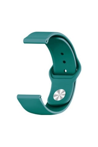 Samsung Galaxy Uyumlu Watch Active 2 40mm Krd-11 20mm Silikon Kordon - Petrol Mavi