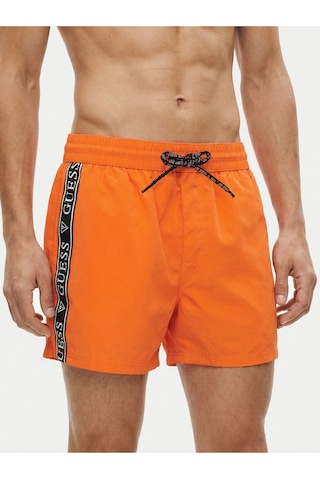Guess F6gt00wn162wn162 Swimtrunk Logo Tape Erkek Şort Mayo Turuncu