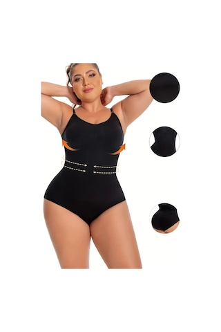 Mistirik Mamey Model Bel Göbek Ve Karın Sıkılaştırıcı Seamless Çıtçıtlı Korse Siyah Renk8 Siyah