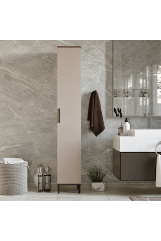 Robin Home Gloria Çok Amaçlı Dolap Banyo Dolabı Mutfak,Ofis,Kiler (484880395) Bej