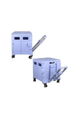 Ayt Sunup Sn-26967 Katlanabilir Market Pazar Kamp Tekerlekli Alışveriş Arabası 60 Kg Kapasiteli Çanta