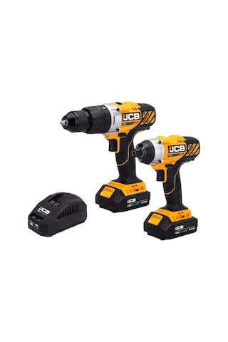 Jcb 21-18CD Akülü Darbeli Matkap + 21-18ID 18V 2.0AH Akülü Darbeli Vidalama Seti