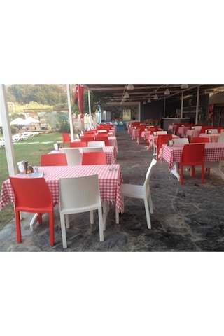 Papatya Yummy Sandalye - Plastik Bahçe Balkon Sandalyesi Turuncu