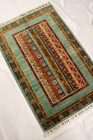 El Dokuma Afgan Halı Sultanı Model 100% Yün Kök Boya Çok Renkli